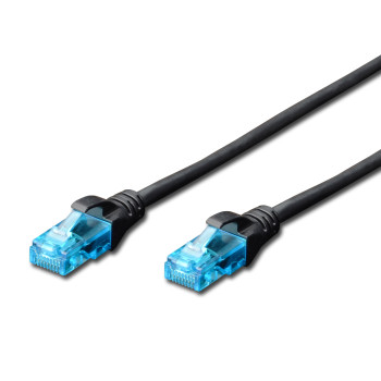 Komunācijas kabelis | DK-1512-005/BL | 2x RJ45 (8P8C) savienotāji. Struktūra: 4 x 2 AWG 26/7, tinumu pāris. Aizsargi ar saliekuma aizsardzību, stiepšanās atbalstu un aizslēga aizsardzību.