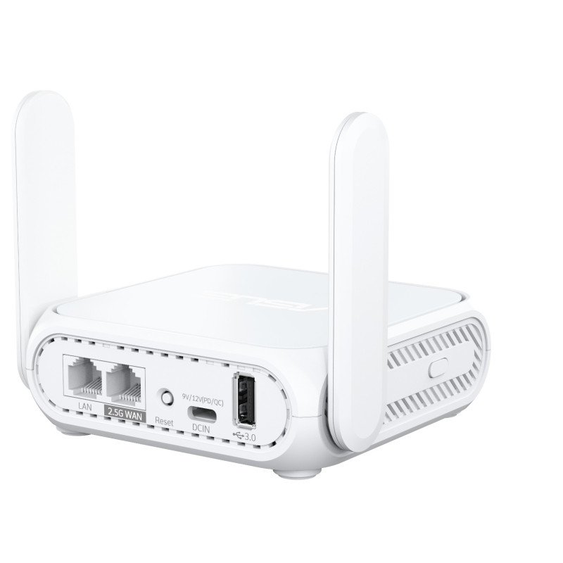 Asus | Dual-band WiFi 7 Travel Router | RT-BE58 Go | 802.11be | 688/2882 Mbit/s | Mesh Support Yes | MU-MiMO Yes | No mobile broadband | Antenna type Enternal