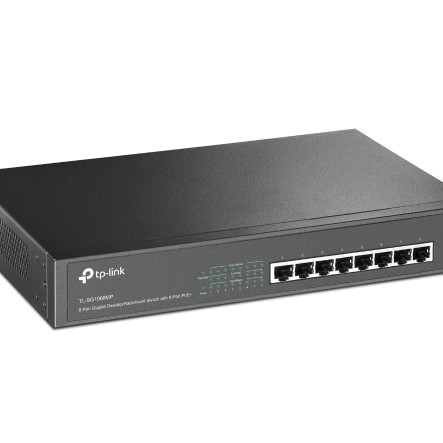 TP-LINK | Switch | TL-SG1008MP | Unmanaged | Desktop/Rackmountable | Gigabit Ethernet (copper) ports quantity 8 | PoE+ ports quantity 8 | Power supply type Single | 36 month(s)