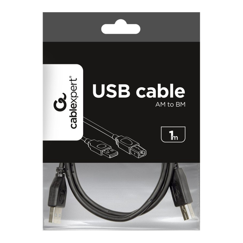 Cablexpert CCP-USB2-AMCM-1M USB 2.0 AM uz Type-C kabelis (AM/CM), 1 m | Cablexpert