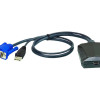 Aten | Klēpjdatora USB KVM konsoles Crash Cart adapteris IT komplekts | CV211CP1 | 1 x USB Mini Type B ligzda, 1 x USB Type A spraudnis, 1 x VGA spraudnis (zils)