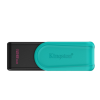 Kingston USB Flash Drive | DataTraveler Exodia S | 128 GB | USB 3.2 Gen 1 | Black/Turquoise