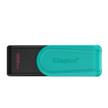 Kingston USB zibatmiņa | DataTraveler Exodia S | 128 GB | USB 3.2 Gen 1 | Melna/Tirkīza