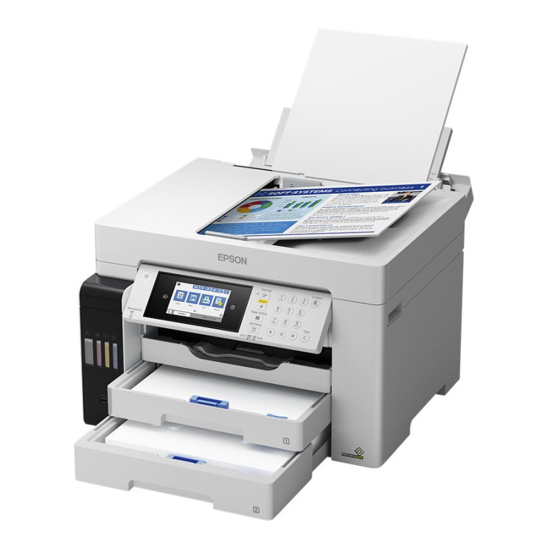 Epson | Multifunkcionālais ierīce | EcoTank L15180 | Tintes printeris | Krāsains | 4‑in‑1 | Wi‑Fi | Melnbalts