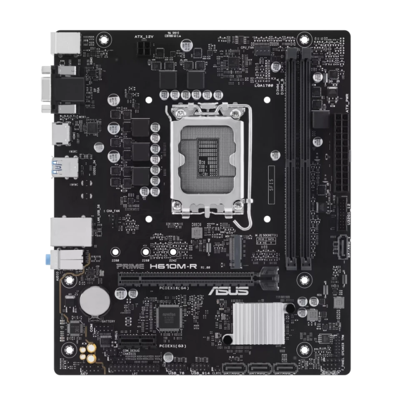 Asus | PRIME H610M-R-SI | Procesoru saime Intel | Procesora ligzda LGA1700 | DDR5 | SATA ligzdu skaits 4