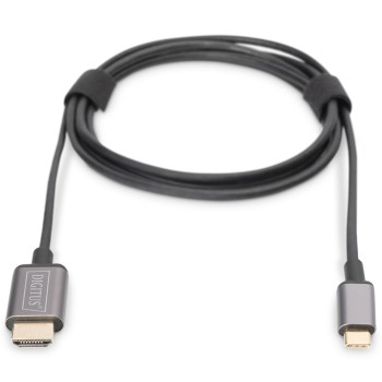 Digitus | USB Type-C uz HDMI adapters | DA-70821 | Melns | USB Type-C | 1.8 m