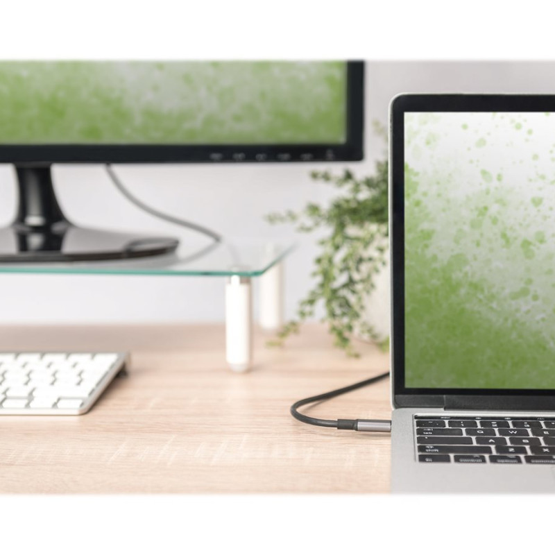 Digitus | USB Type-C uz HDMI adapters | DA-70821 | Melns | USB Type-C | 1.8 m