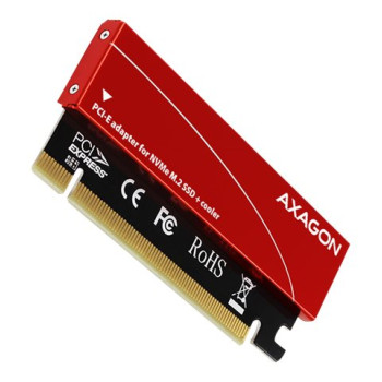 AXAGON PCI-Express x16 iekšējais adapteris NVMe M.2 SSD pieslēgšanai pie darbvirsmas | PCEM2-S