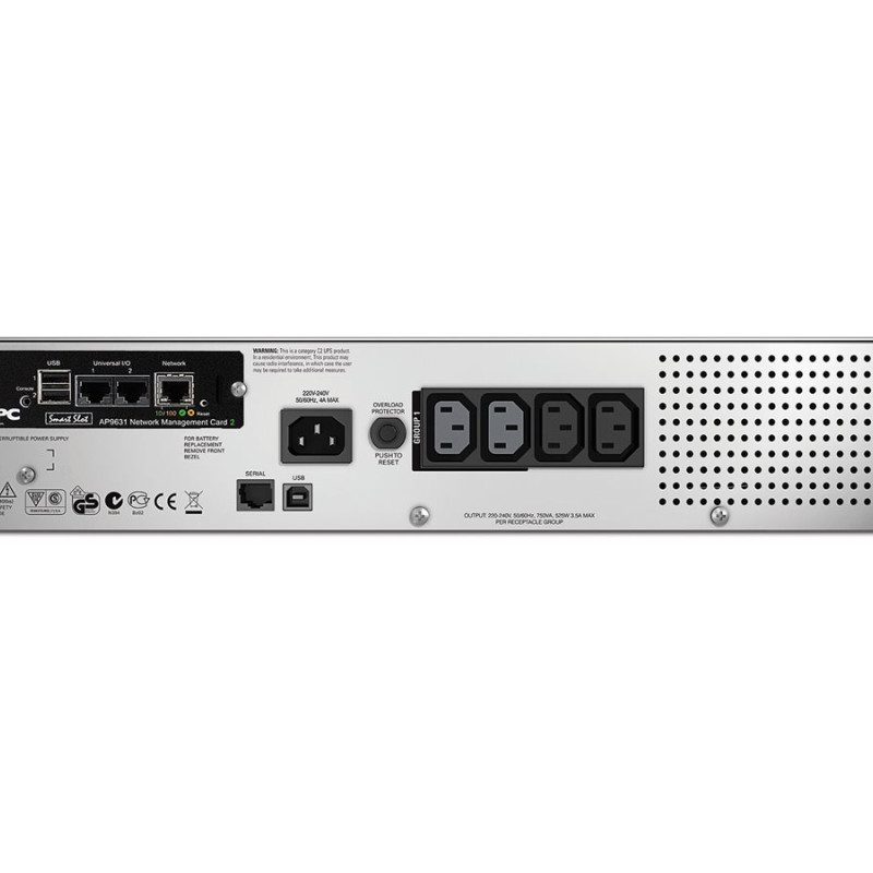 APC Smart-UPS 750VA LCD RM 2U 230V with Network Card | Schneider Electric