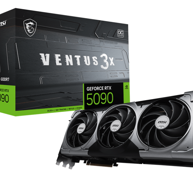 MSI GeForce RTX 5090 32G VENTUS 3X OC | NVIDIA | 32 GB | GeForce RTX 5090 | GDDR7 | HDMI portu skaits 1 | PCI Express Gen 5