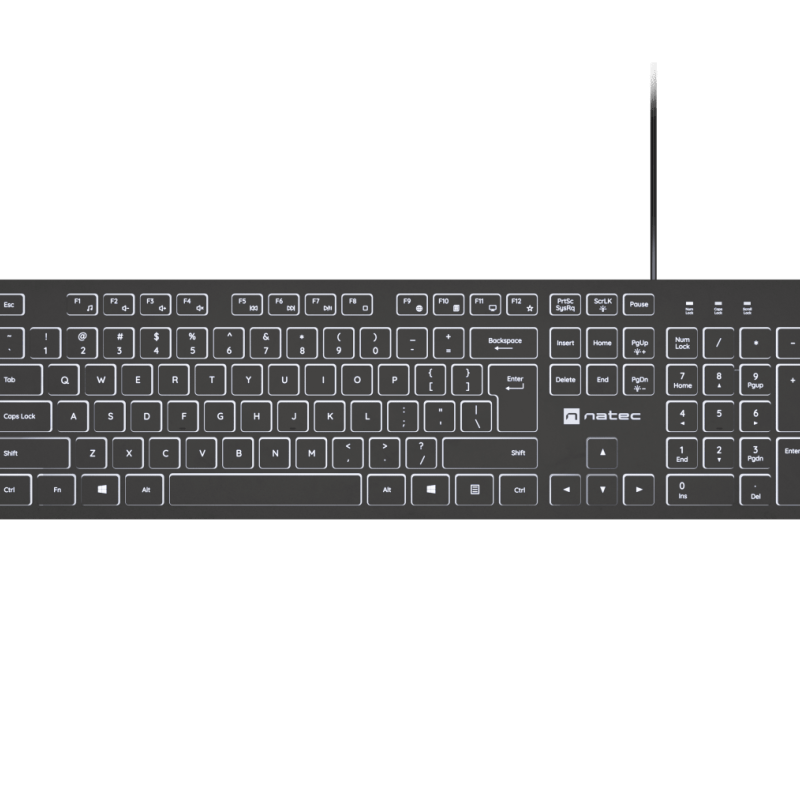 Natec | Herring Glow | Keyboard | Wired | US | Black