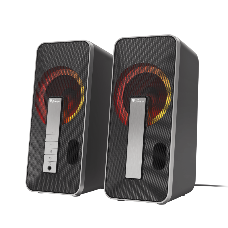 Genesis | Datora skaļrunis | Helium 100BT RGB | Bluetooth | Bezvadu savienojums | Sudraba/Melnā