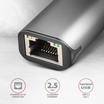 AXAGON | ADE-25R SuperSpeed USB-A 2,5 Gigabit Ethernet