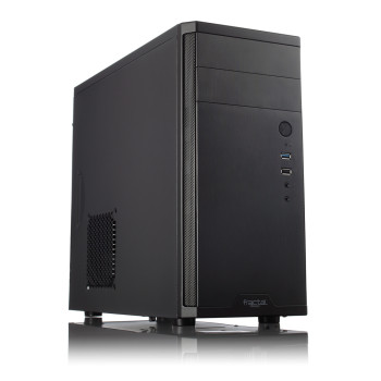 Fractal Design | CORE 1100 | Melns | Micro ATX | ATX barošanas bloki, līdz 185 mm, ja ir uzstādīta optiskā iekārta parastā garumā