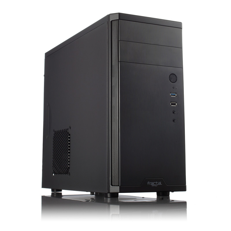 Fractal Design | CORE 1100 | Melns | Micro ATX | ATX barošanas bloki, līdz 185 mm, ja ir uzstādīta optiskā iekārta parastā garumā