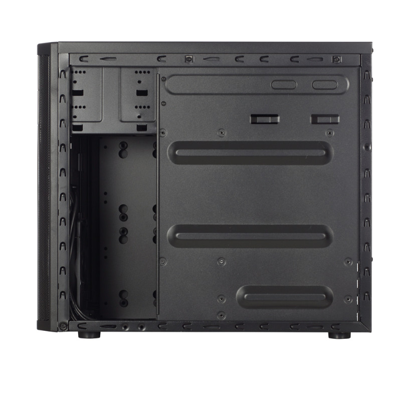 Fractal Design | CORE 1100 | Melns | Micro ATX | ATX barošanas bloki, līdz 185 mm, ja ir uzstādīta optiskā iekārta parastā garumā