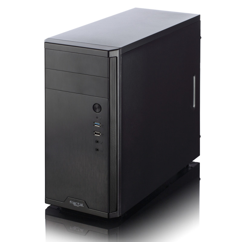 Fractal Design | CORE 1100 | Melns | Micro ATX | ATX barošanas bloki, līdz 185 mm, ja ir uzstādīta optiskā iekārta parastā garumā