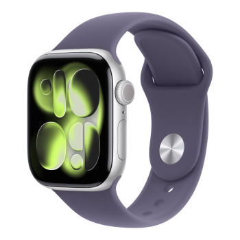 Apple Watch Series 11 GPS + Cellular 42mm Space Grey alumīnija korpuss ar melnu sporta siksnu - S/M | Apple