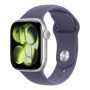 Apple Watch Series 11 GPS + Cellular 42mm Space Grey alumīnija korpuss ar melnu sporta siksnu - S/M | Apple