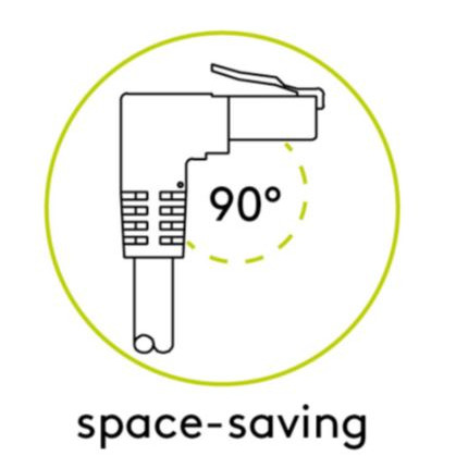 Goobay | Patch Cable | 51515 | RJ-45 | RJ-45 90°