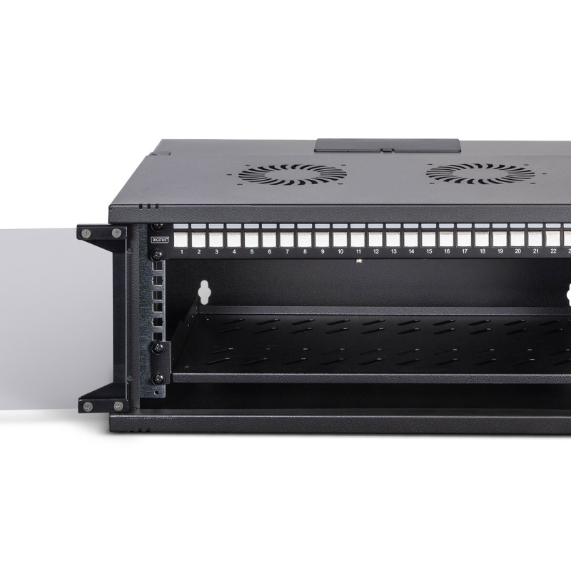 Digitus SOHO Pro network set, 483 mm (19") 4U, 540 x 400 mm | DN-49201-SET | Black