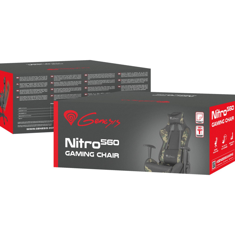 Genesis Gaming krēsls Nitro 560 | NFG-1532 | Brūns/Melns/Zaļš