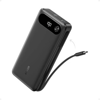 Anker Power Bank 65W | A1383H11 | 20000 mAh | Melns