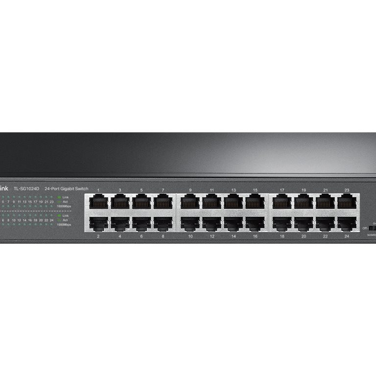 TP-LINK | Switch | TL-SG1024D | Nepārvaldāms | Galda/Rack uzstādāms | Gigabit Ethernet (vara) portu skaits 24 | 36 mēneši