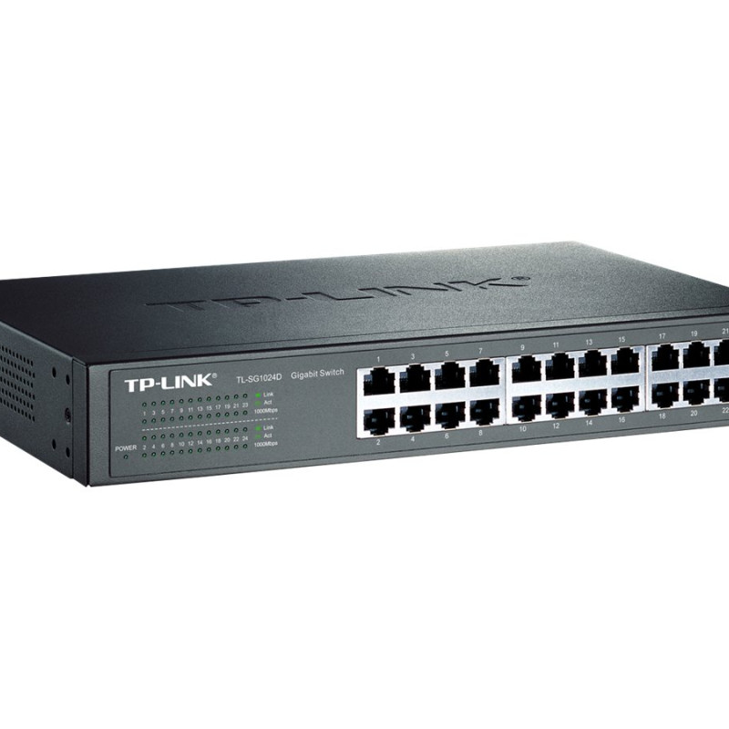 TP-LINK | Switch | TL-SG1024D | Nepārvaldāms | Galda/Rack uzstādāms | Gigabit Ethernet (vara) portu skaits 24 | 36 mēneši