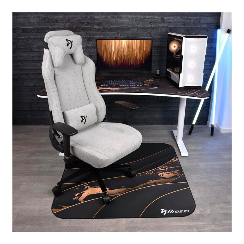 Arozzi Zona Square Floor Pad | Black/Gold