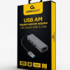 Cablexpert | USB AM Gigabit network adapter with 3-port USB 3.0 hub | A-AMU3-LAN-01