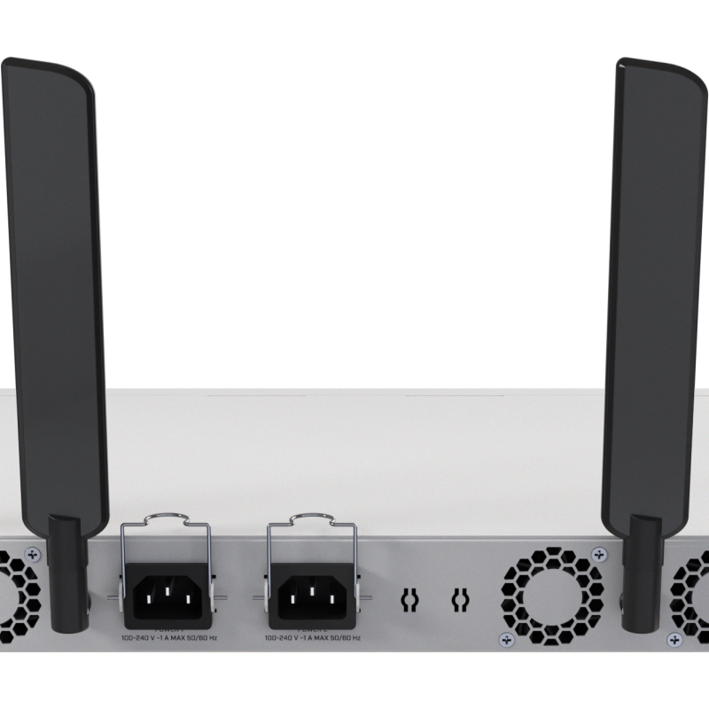 MikroTik | Cloud Router Switch ar RouterOS L5 1U šasija montēšanai skapī | CRS418-8P-8G-2S+5axQ2axQ-RM