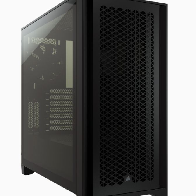 Corsair | Datoru korpuss | 4000D | Sānu logs | Melns | ATX | ATX