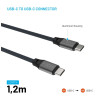 Fixed | Magnētiska pinuma USB-C/USB-C kabelis, USB 2.0, pelēks | FIXDBM-CC12-GR