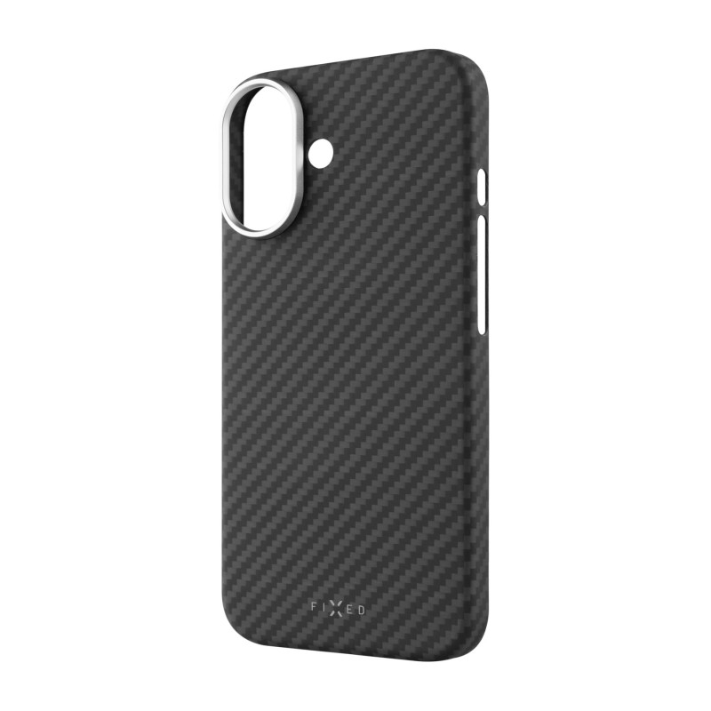 Fixed Back cover | Apple | iPhone 17 | Aramīda šķiedras | Melns | MagVelar ar MagSafe