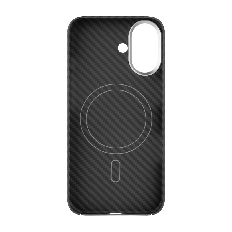 Fixed Back cover | Apple | iPhone 17 | Aramīda šķiedras | Melns | MagVelar ar MagSafe