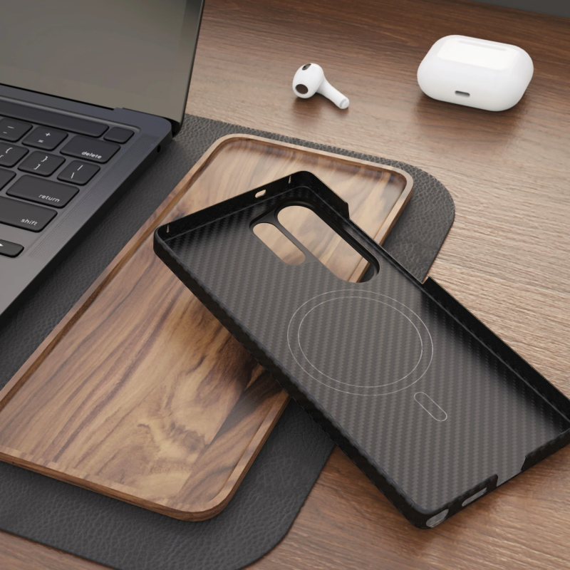 Fixed Back cover | Apple | iPhone 17 | Aramīda šķiedras | Melns | MagVelar ar MagSafe