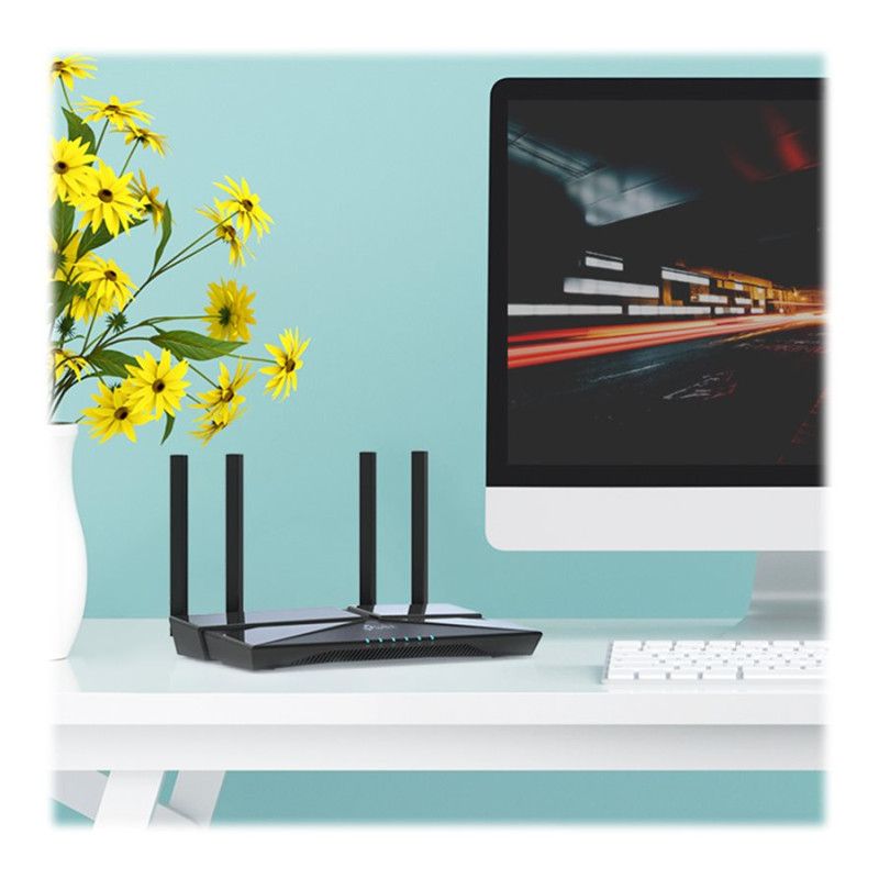 TP-LINK Archer AX1500 | AX1500 Wi‑Fi 6 maršrutētājs | 802.11n | 10/100/1000 Mbit/s | Ethernet LAN (RJ-45) porti 4 | Mesh atbalsts Nē | MU‑MIMO Jā | Nav mobila platjosla | Antenas tips Fiksēta