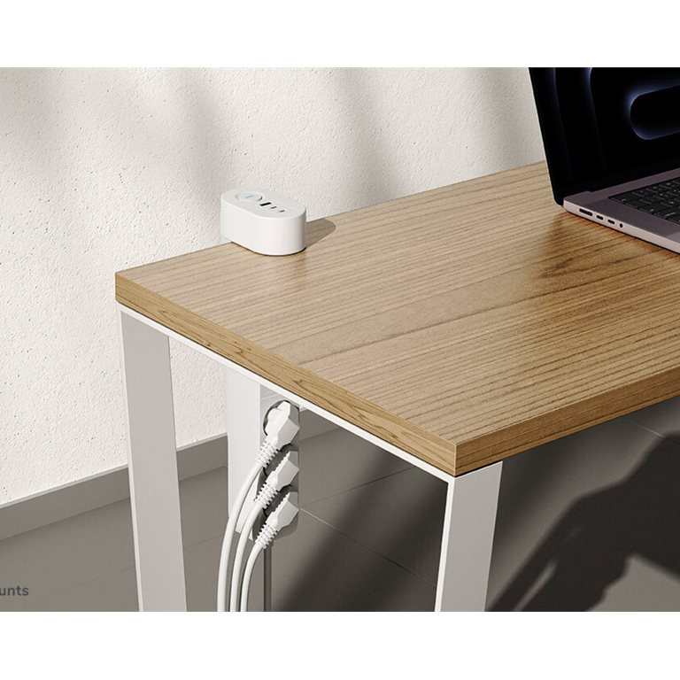 Neomounts | Galda rozete ar skavu un USB-C un USB-A portiem - Ātrā uzlāde | DS22-840WH6