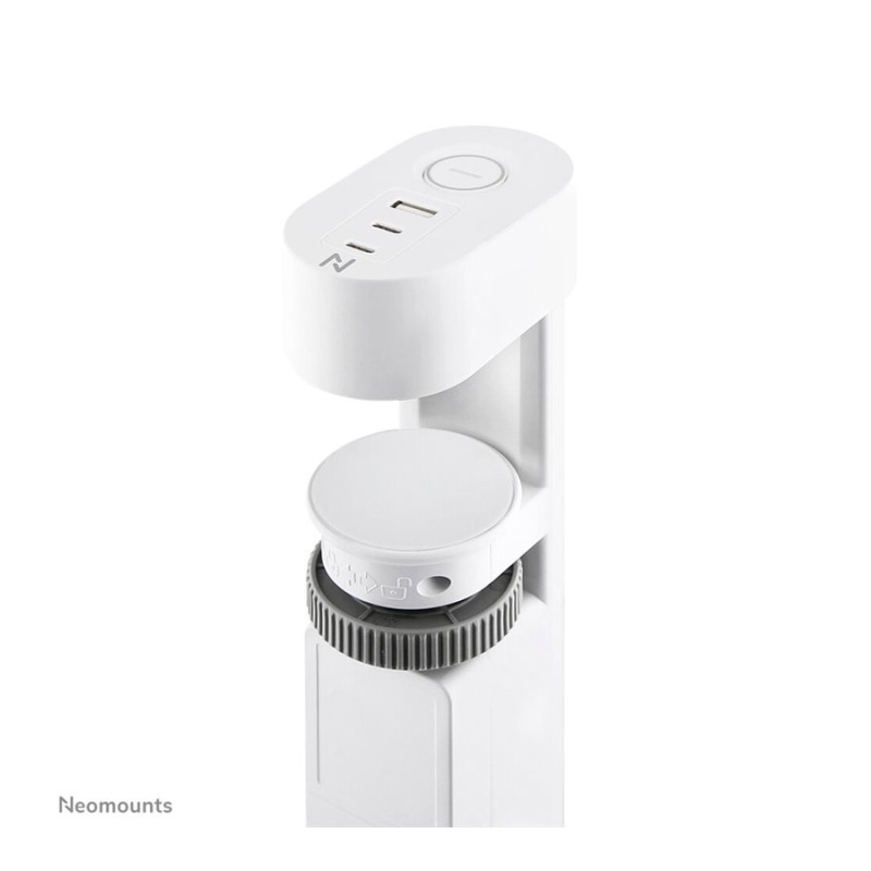 Neomounts | Galda rozete ar skavu un USB-C un USB-A portiem - Ātrā uzlāde | DS22-840WH6