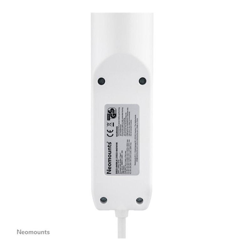 Neomounts | Galda rozete ar skavu un USB-C un USB-A portiem - Ātrā uzlāde | DS22-840WH6