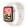 Apple Watch SE 3 GPS 44mm Starlight alumīnija korpuss ar Starlight sporta siksniņu - S/M | Apple
