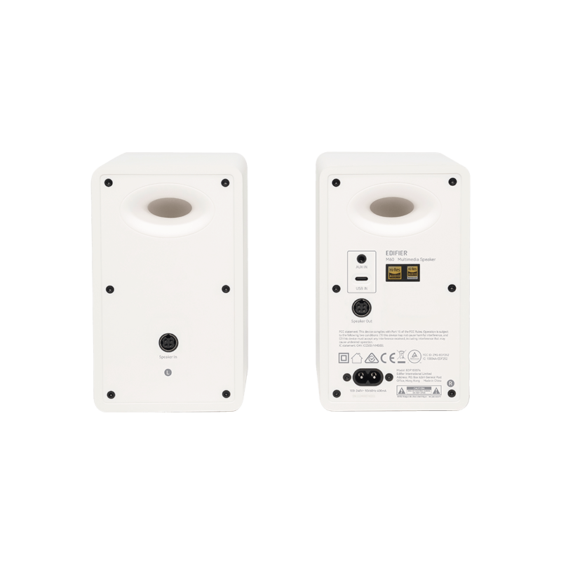 Edifier Compact Desktop 2.0 Speakers | M60 | 66 W | Bluetooth | Wireless connection | White