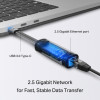 TP-LINK USB Type-C uz 2,5 Gigabitu Ethernet tīkla adapteri | UE310C | Ethernet LAN (RJ-45) porti 1 | MU-MIMO Nē | bez PoE