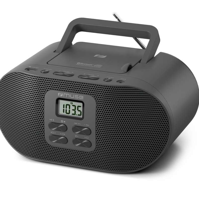 Muse M-33 BT | Pārnēsājams radio CD/MP3 atskaņotājs ar Bluetooth un USB portu | AUX ievade