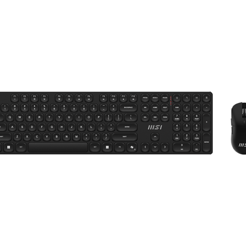 MSI | FORGE K210 | Keyboard and Mouse Set | Wireless | Mouse included | US | Scissor | Black