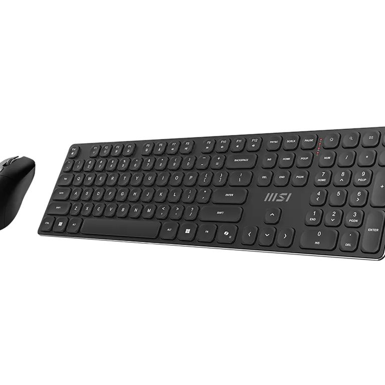 MSI | FORGE K210 | Keyboard and Mouse Set | Wireless | Mouse included | US | Scissor | Black