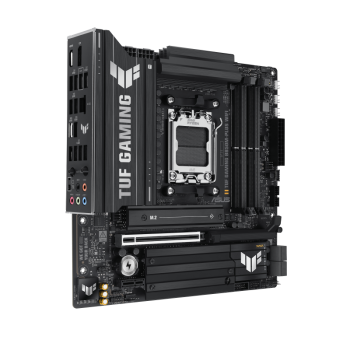 Asus TUF GAMING B850M-PLUS WIFI | Procesoru saime AMD | Procesora ligzda AM5 | DDR5 | Atbalstītie cietā diska interfeisi M.2, SATA | SATA savienotāju skaits 4