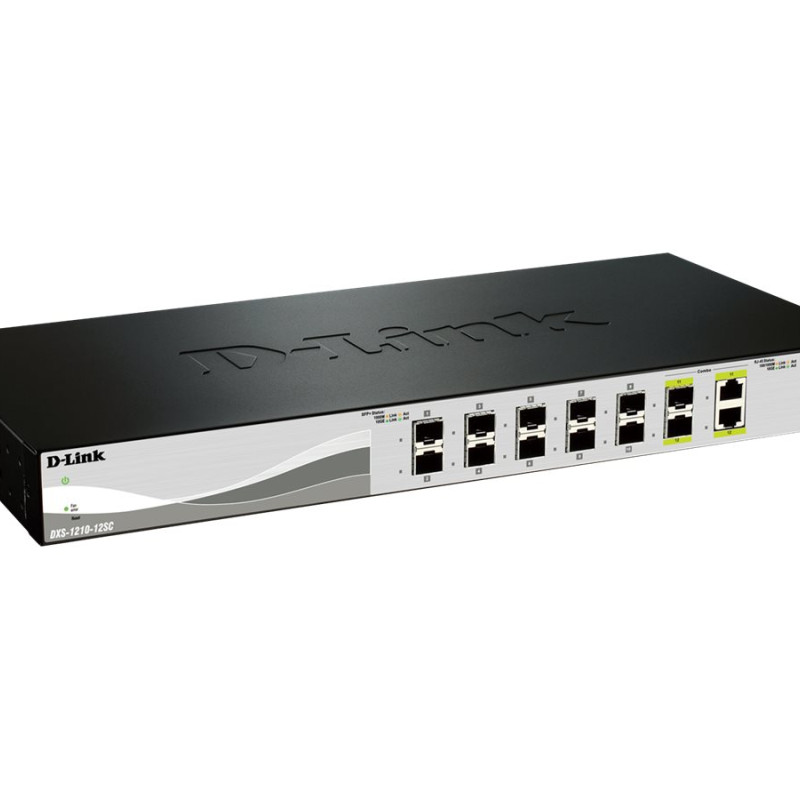D-Link | Switchis | DXS-1210-12SC | Tīmekļa pārvaldība | Galda | SFP+ porti 10 | Kombi porti 2 | Barošanas avots Vienots | 24 mēneši