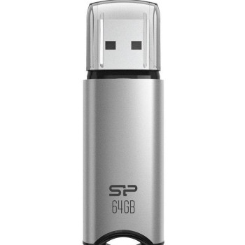 Silicon Power | USB zibatmiņa | Marvel Series M02 | 64 GB | Type-A USB 3.2 Gen 1 | Sudraba